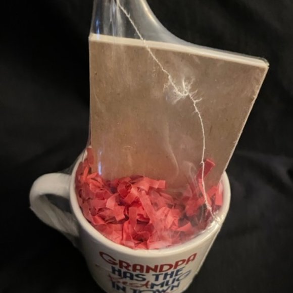 1992 Grandpa Mug Set  Grandpa Has the Best Mug in Town Bowtie  Mug Pad Pencil - Picture 6 of 8